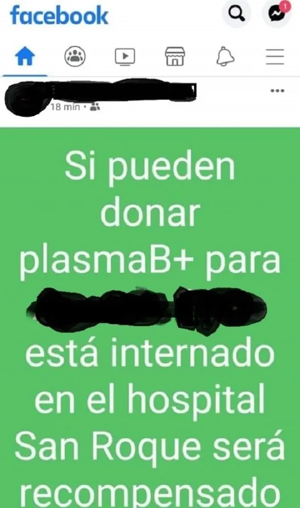 Alertan sobre el peligroso mercado negro de plasma: ofrecen "recompensa" en el norte de Salta
