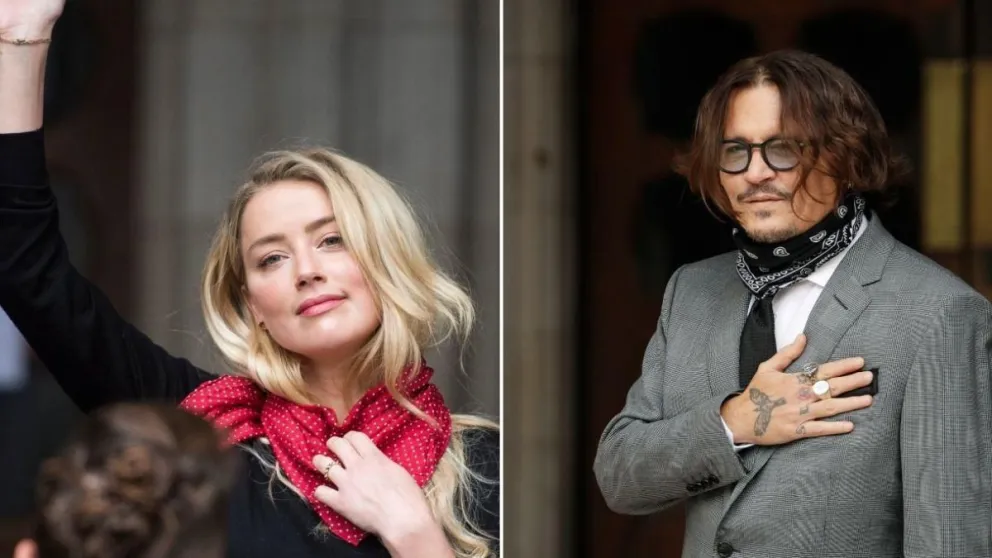 Amber Heard y Johnny Depp. Fuente: Instagram 