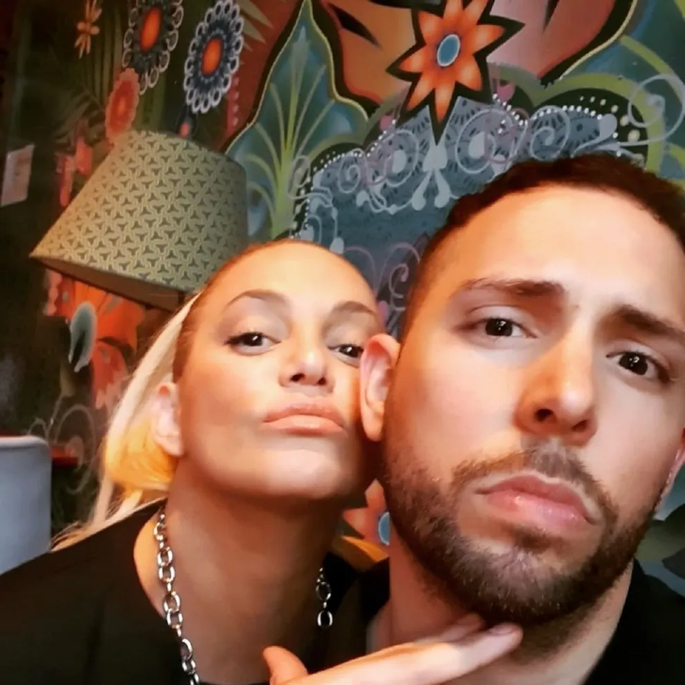 María Eugenia Ritó junto a su amigo. Fuente (Instagram)