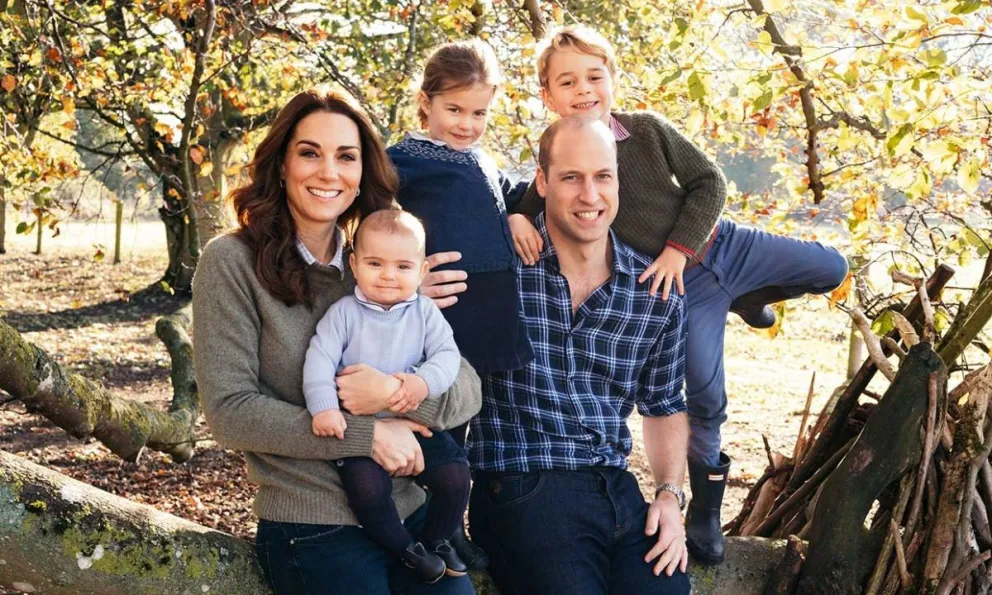 El príncipe William y su familia. Fuente: Instagram