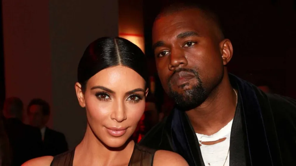 Kanye West y Kim Kardashian. Fuente: Instagram 