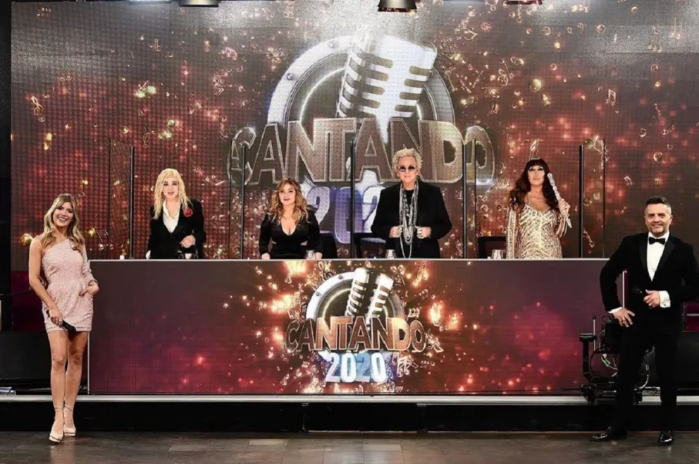 Staff del Cantando 2020. Fuente (Instagram)