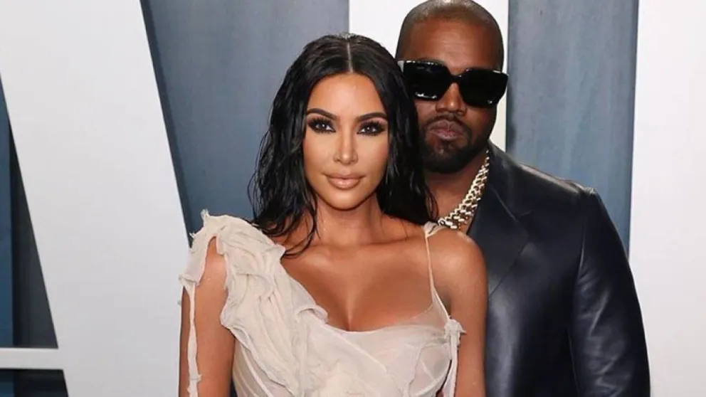 Kim Kardashian y Kanye West. Fuente: Instagram 