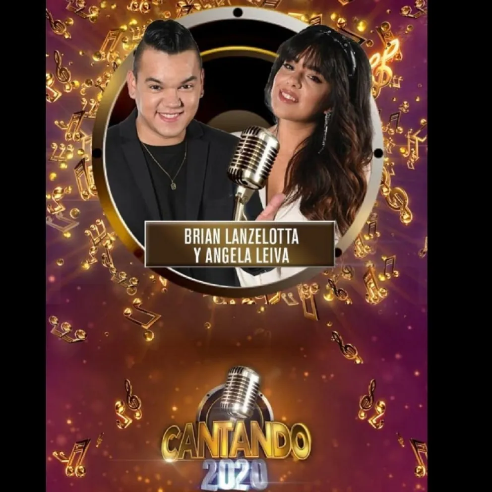 Brian Lanzelotta y Ángela Leiva (Fuente: Instagram)