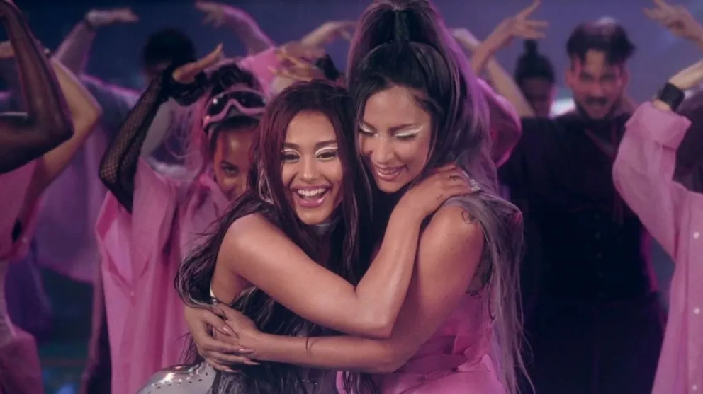 Lady Gaga y Ariana Grande Fuente:(Twitter)