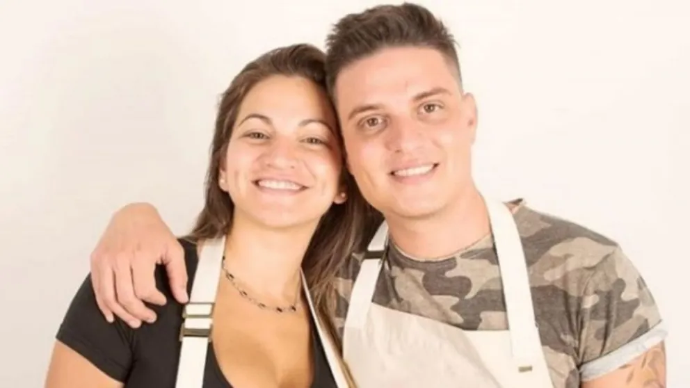 Damián Pier y Agustina del Bake Off. Fuente: Instagram 