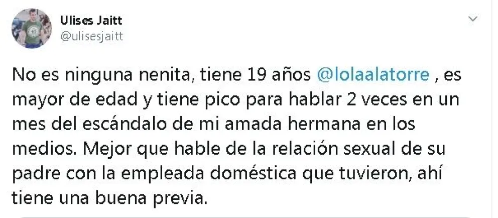 Ulises Jaitt / Yanina Latorre / Lola Latorre