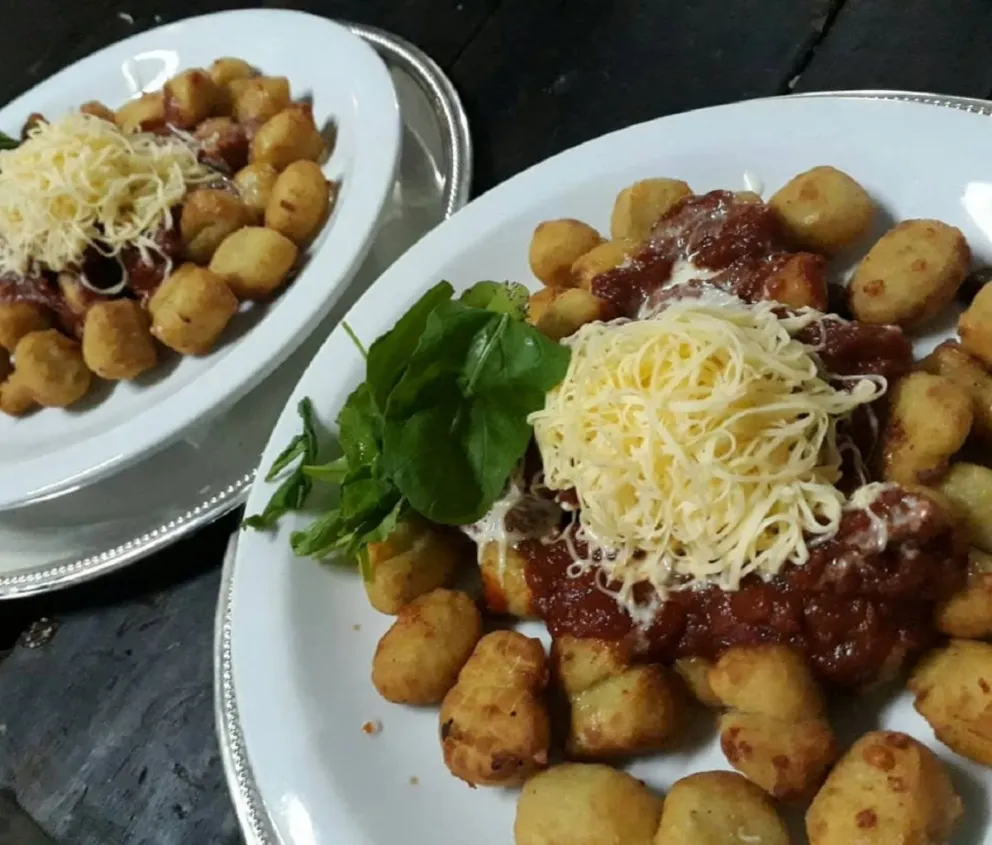 Ñoquis fritos (Fuente: Instagram)