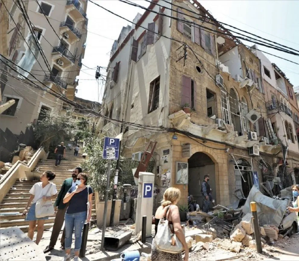 Puerto Beirut. Fuente (Twitter)