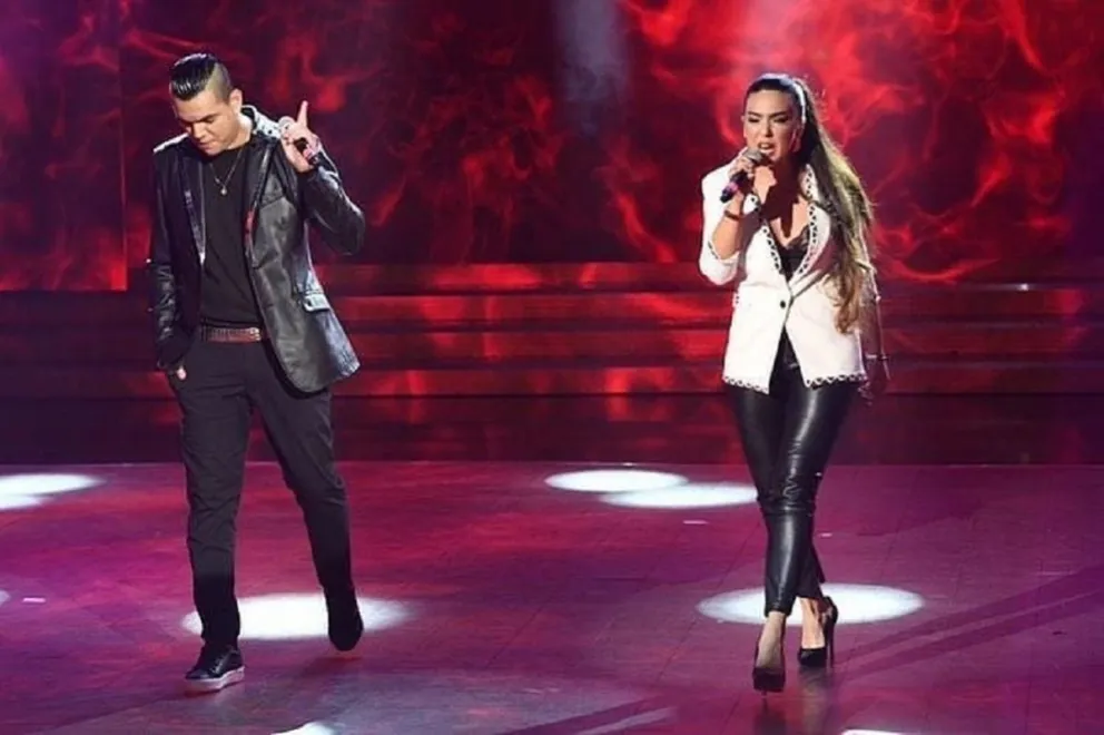 Brian Lanzelotta y Ángela Leiva (Fuente: Instagram)