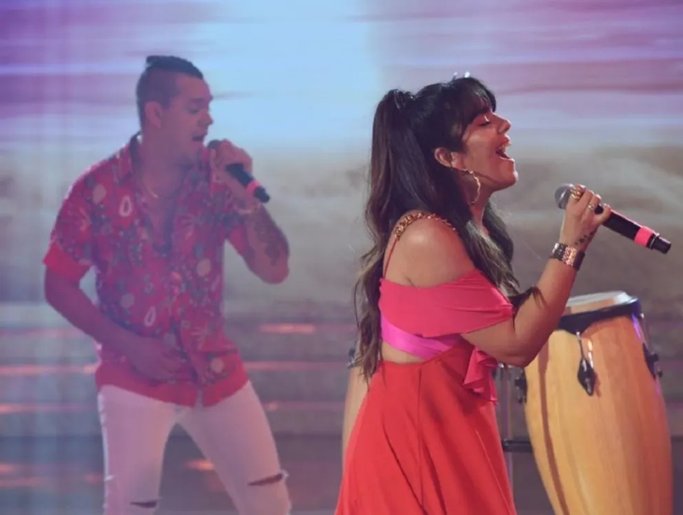 Ángela Leiva y Brian Lanzelotta repitieron puntaje y se enfrentaron a Moria en el Cantando 2020