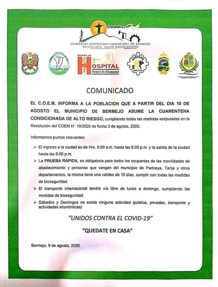 ¡Hermanos, las bolas! Mientras los bolivianos entran ilegalmente, ellos nos exigen un test negativo para ingresar