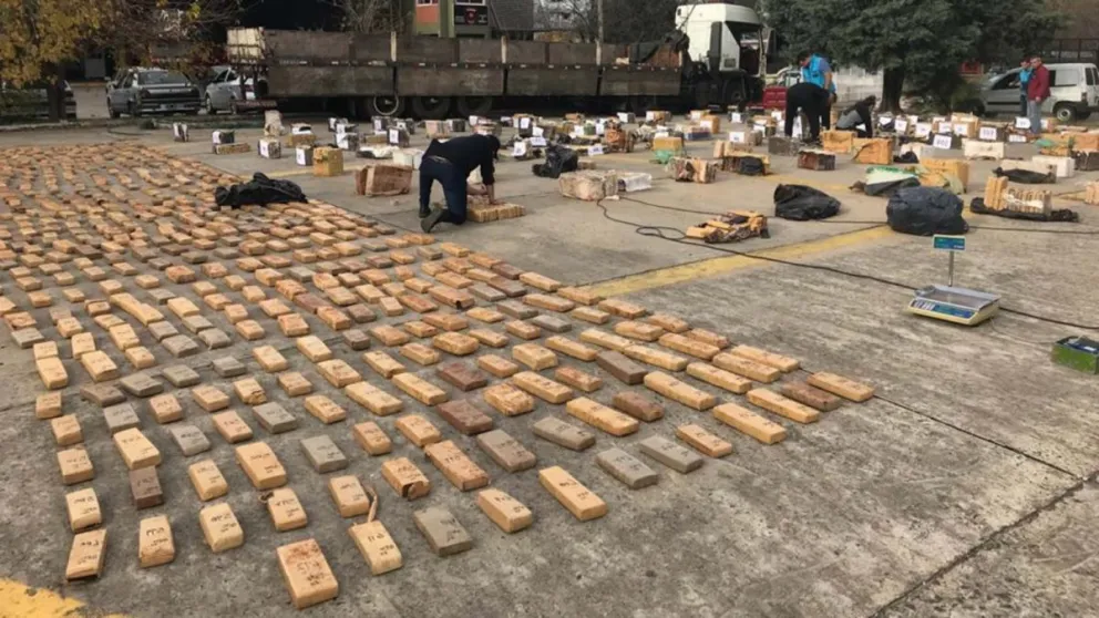 Marihuana decomisad por Prefectura