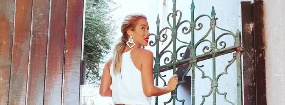 Nicole Neumann apareció con un look rojo para el infarto
