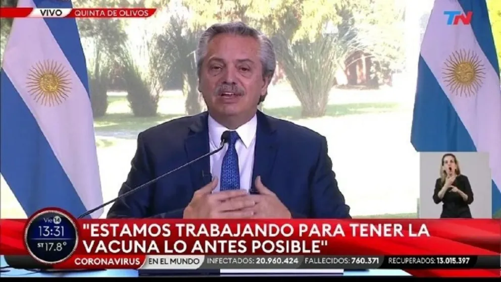 Alberto Fernández. Fuente: twitter