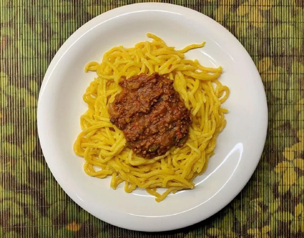 Fideos caseros de calabaza