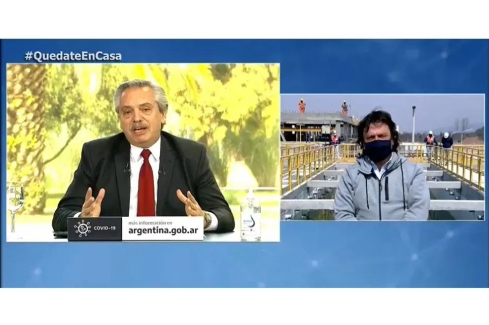 Gustavo Sáenz y Alberto Fernández 