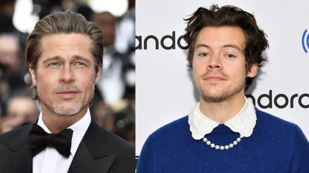 Brad Pitt y Harry Styles. Fuente (Twitter)