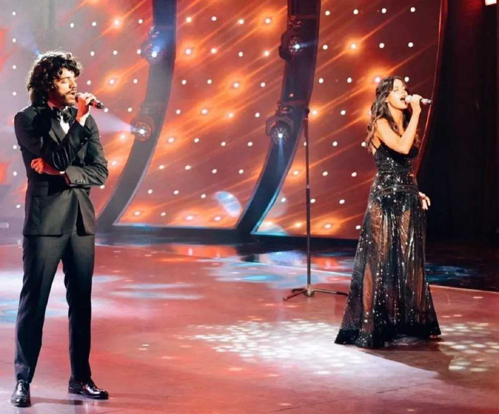 Cande Molfese y Fede Salles se despidieron del Cantando 2020 con un "palito" para el jurado