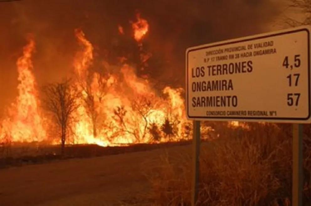 Incendios en Córdoba Fuente: Twitter