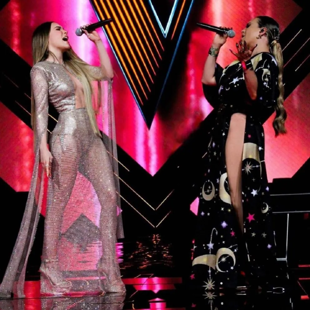 Belinda y María José en La Voz México. Fuente (Instagram)