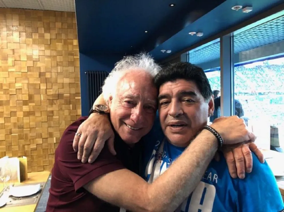Guillermo Coppola y Diego Maradona Fuente (Instagram)