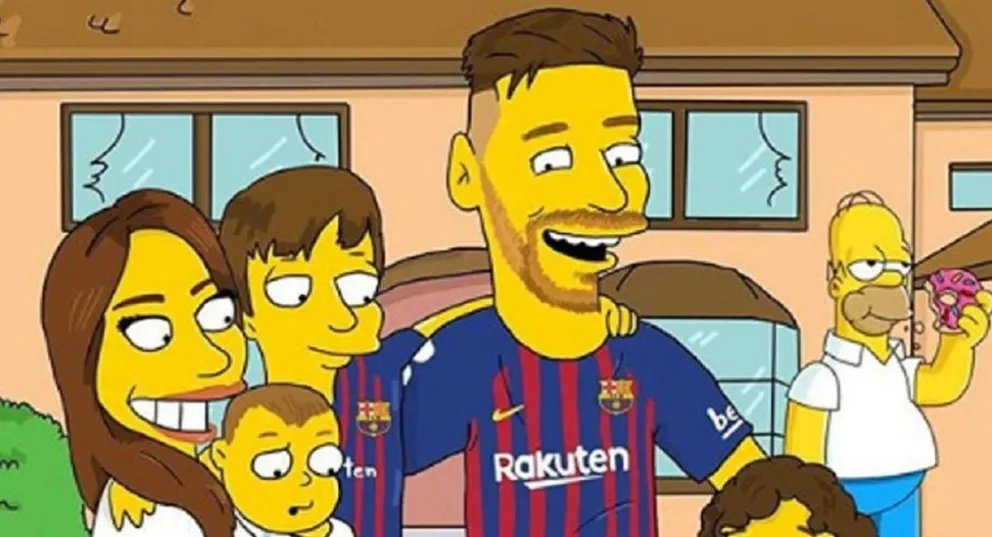 Los Simpson también despiden a Leo Messi en un viral video