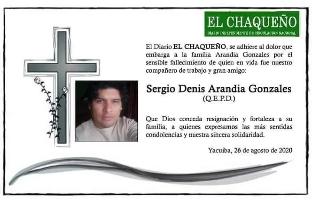 Dolor y consternación en el norte: confirman la primera muerte de un trabajador de prensa
