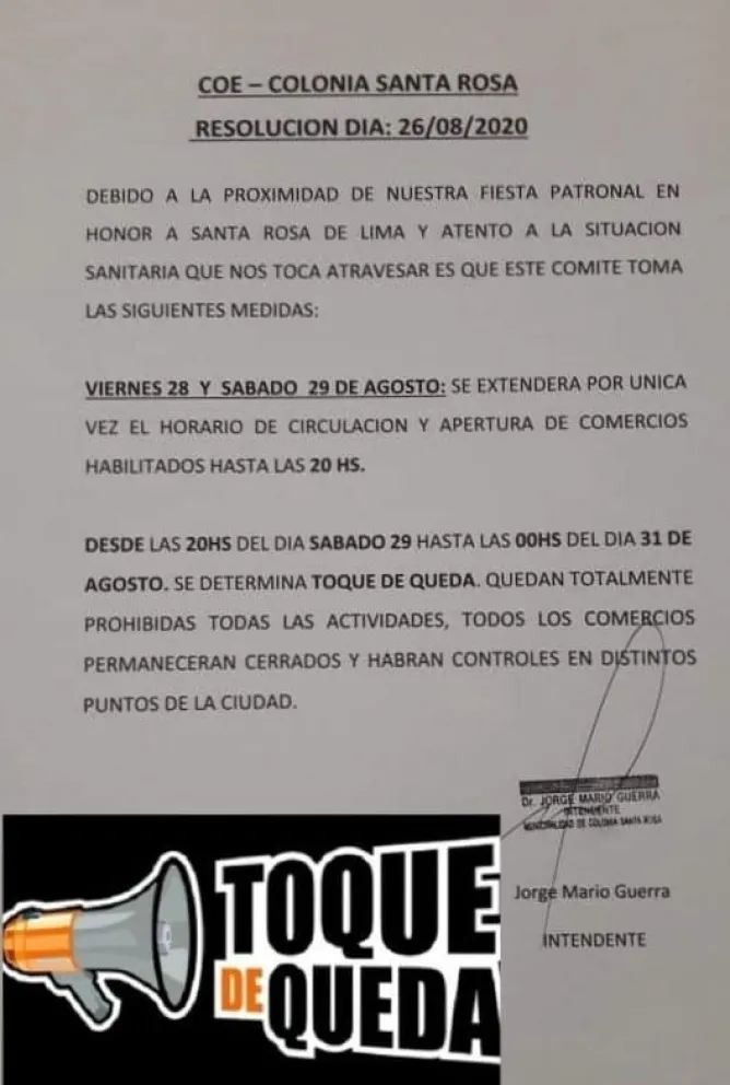 ¡Atención salteños! Decretan "toque de queda", suspensión de actividades y cierre de comercios en el interior