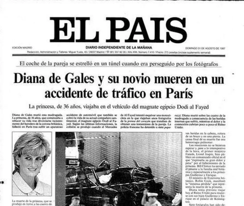Diana de Gales. Fuente: instagram
