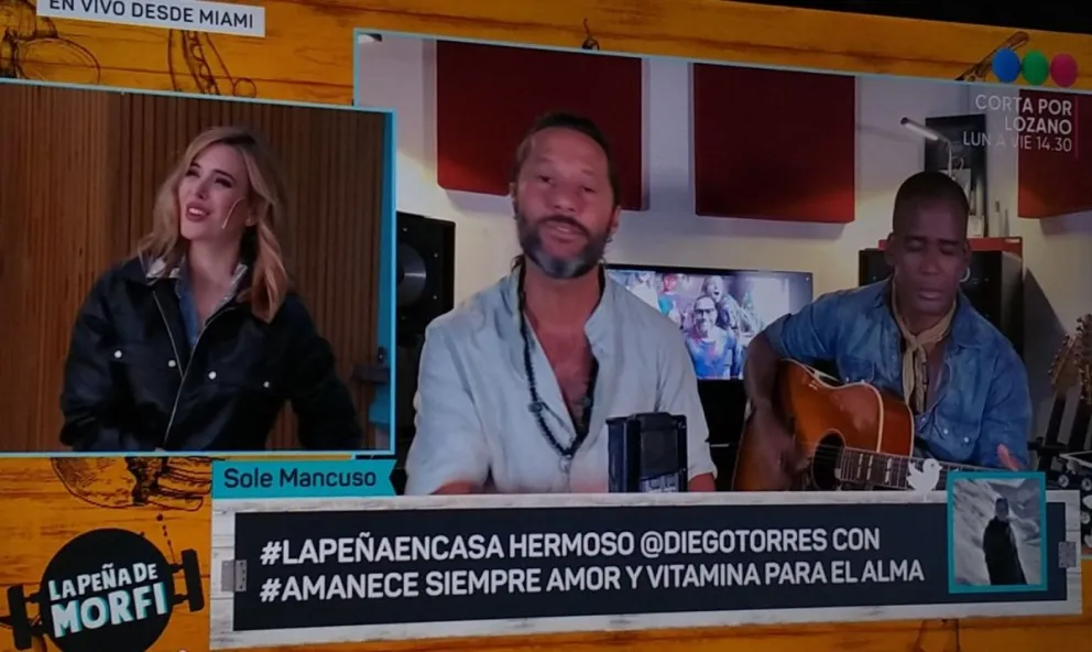 Diego Torres eleva el rating de La Peña de Morfi mientras Jésica Cirio es escrachada