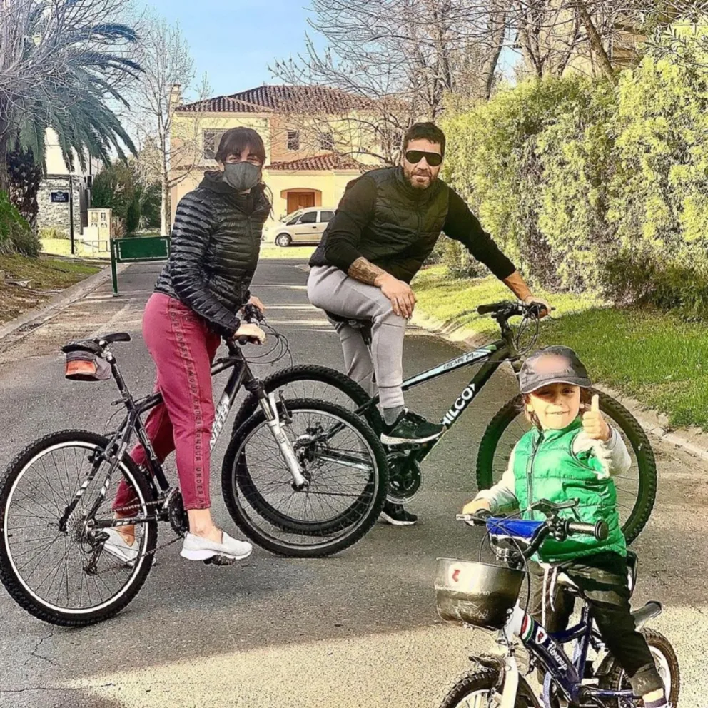 Ximena Capristo, Felix y Gustavo Conti. Fuente (Instagram)