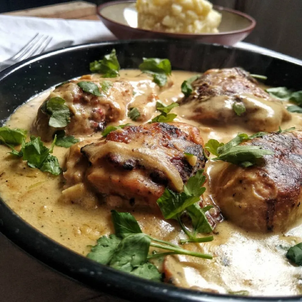 Pollo a la mostaza
