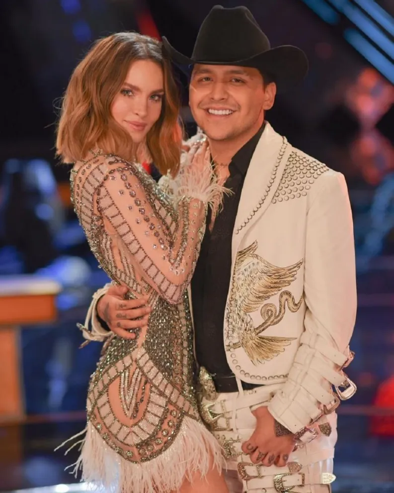 Belinda y Christian Nodal. Fuente (Instagram)