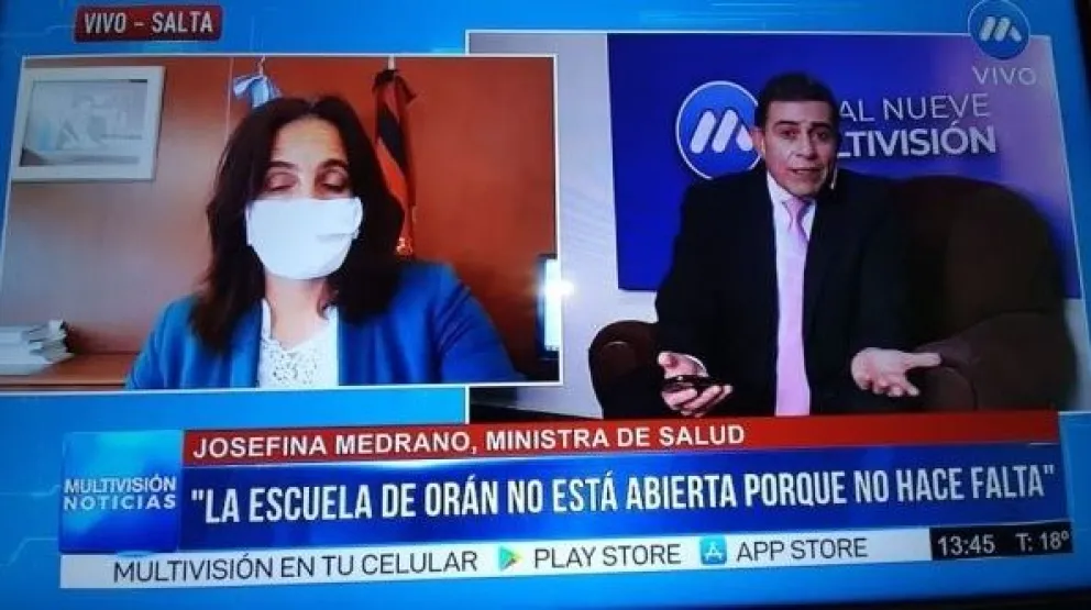 Tras quedar pedaleando en el aire, ahora Medrano asegura que en Orán el sistema "está respondiendo"