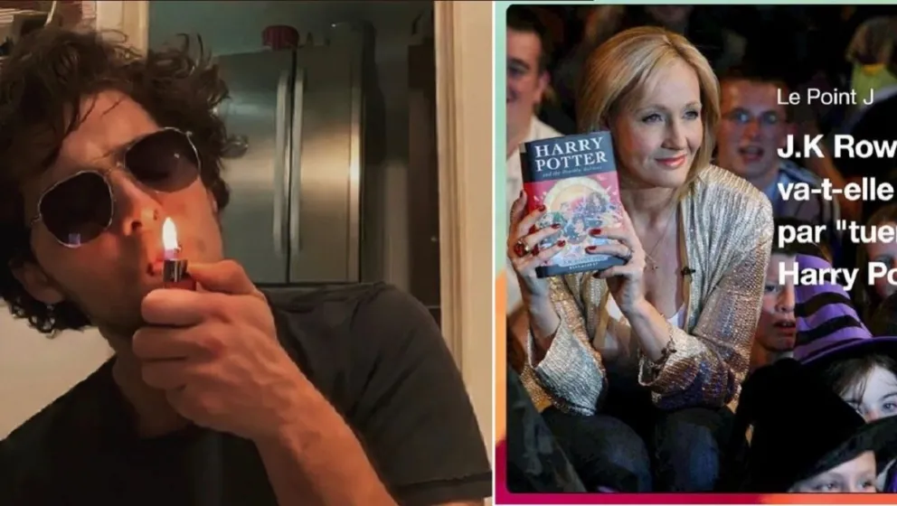 Santiago Maratea y JK Rowling. Fuente (Instagram)