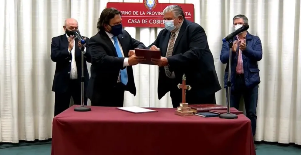 Gustavo Sáenz y Juan José Esteban. Fuente: Captura de video