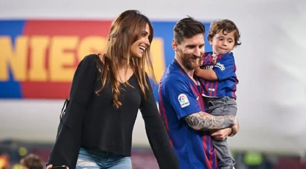 Antonella Roccuzzo y Mateo Messi conquistan a miles de personas con un tierno post