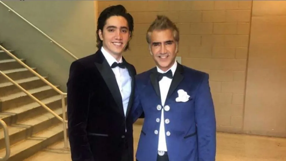 Alejandro Fernández y su hijo. Fuente: Instagram 