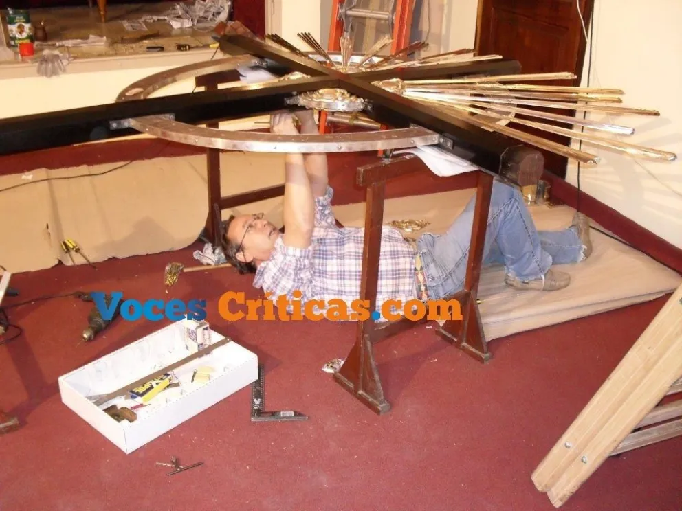 Horacio Bertero en su labor