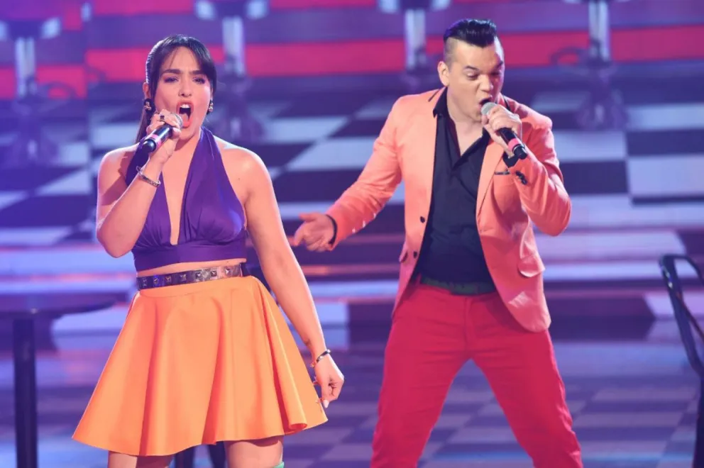 Ángela Leiva y Brian Lanzelotta. Fuente: Instagram 