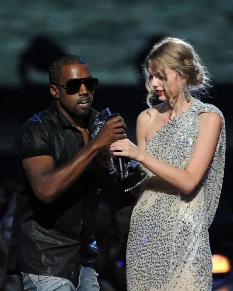 Taylor Swift y Kanye West. Fuente (Twitter)