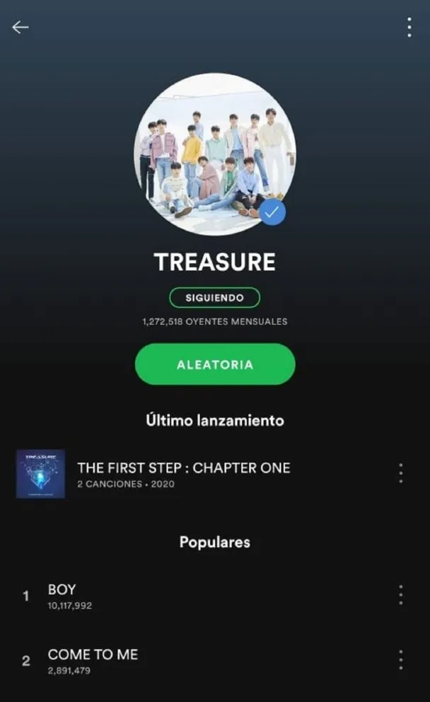 Spotify. Fuente (Twitter)