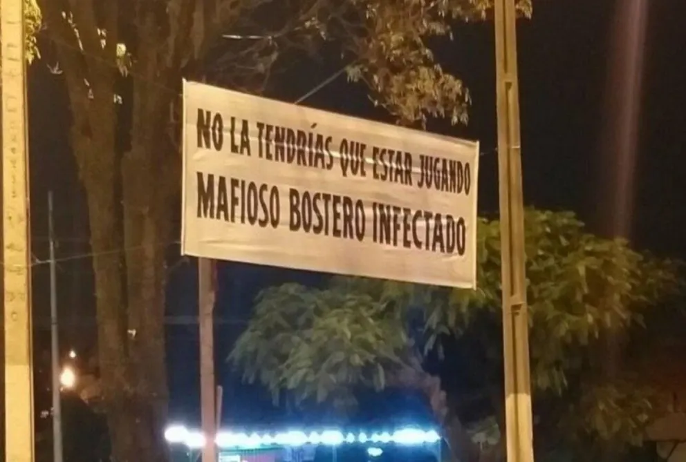 Cartel a Boca Juniors: Fuente: (Twitter)