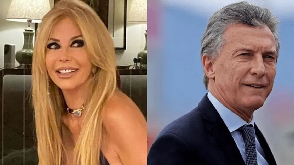 Graciela Alfano, Mauricio Macri y Carlos Menem. Fuente: Instagram 
