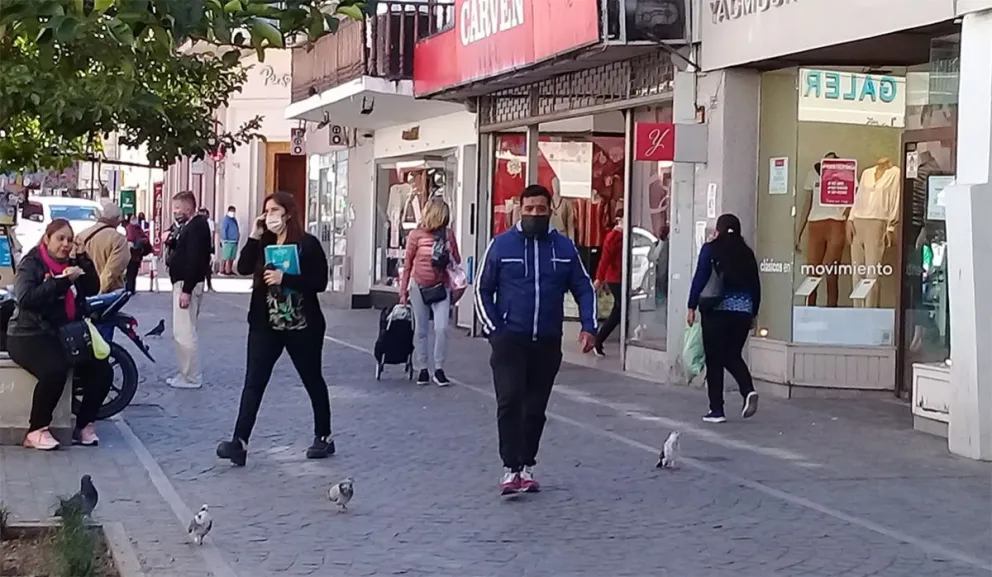 Zona comercial de Salta.