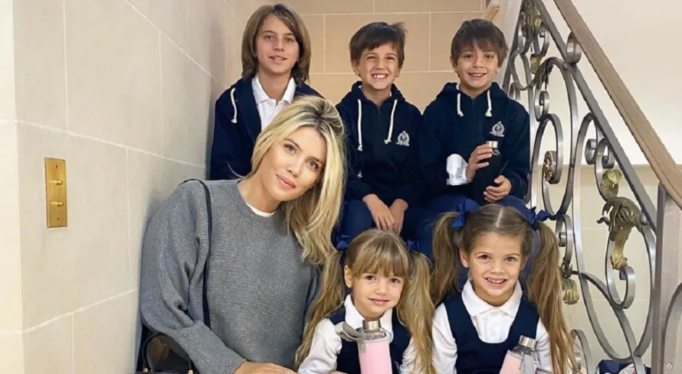 Desde la intimidad de su hogar: Wanda Nara reveló detalles de la vuelta a clases de sus hijos