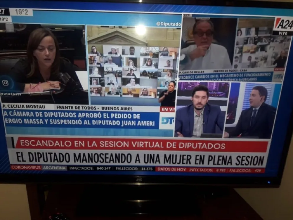 [VIDEO] ¡Guaso! Diputado salteño mantuvo relaciones íntimas en plena sesión y Massa lo expulsó