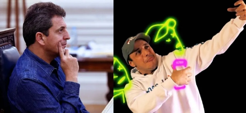 El Dipy y Sergio Massa. Fuente (Instagram)