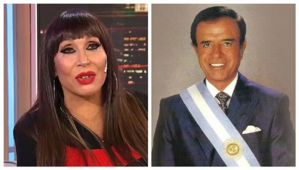 Moria Casán y Carlos Menem Fuente (Twitter)